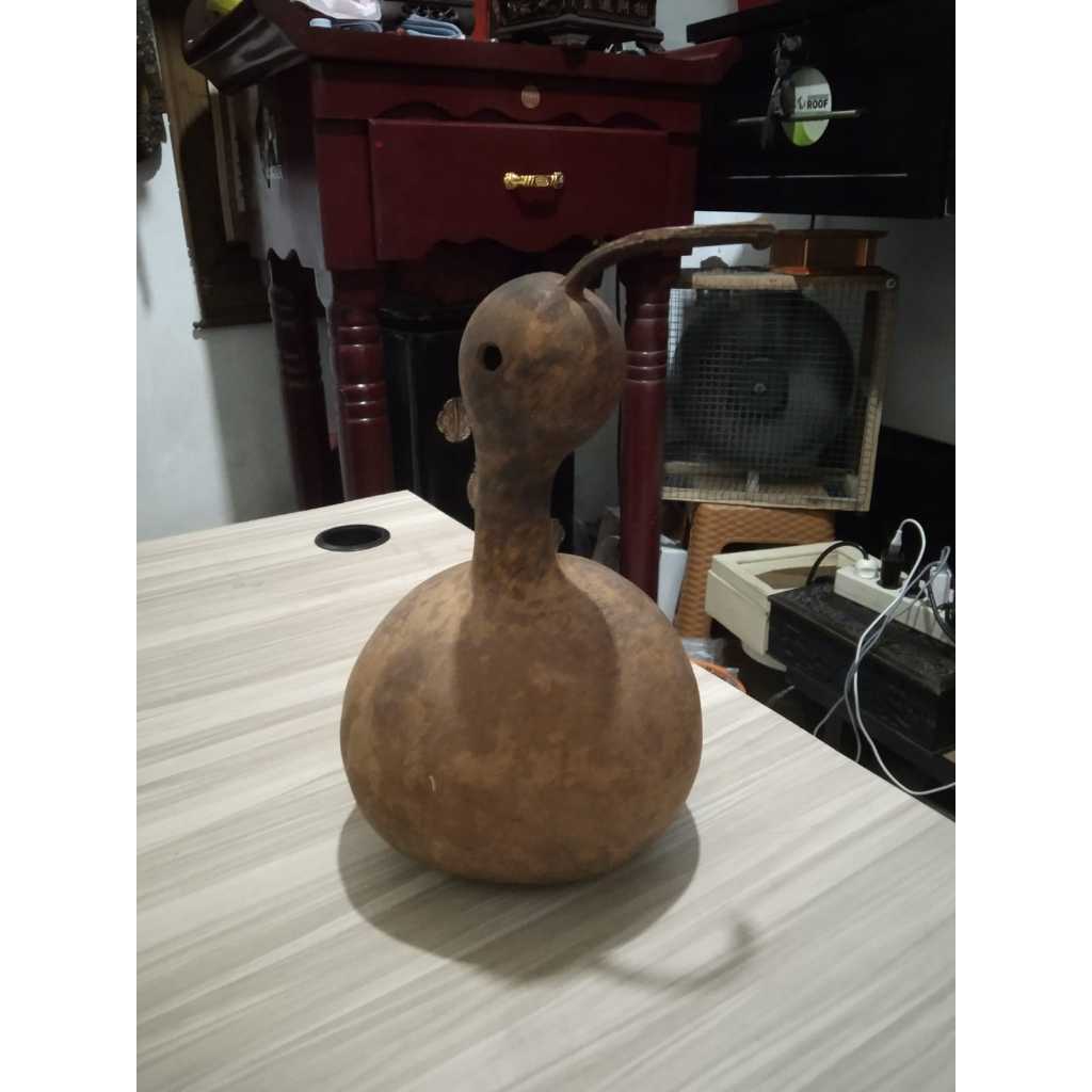 Botol Labu Kering Asli Kuno Jadul Antik