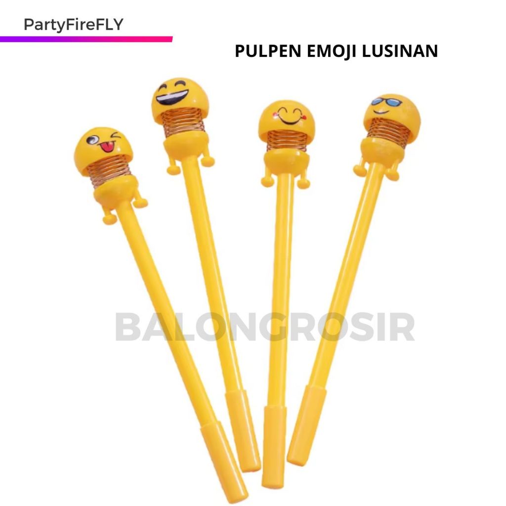 

PULPEN GEL MOTIF PER EMOTICON LUCU IMUT / BOLPEN GEL KARAKTER / PULPEN EMOJI 12 PCS GROSIRAN