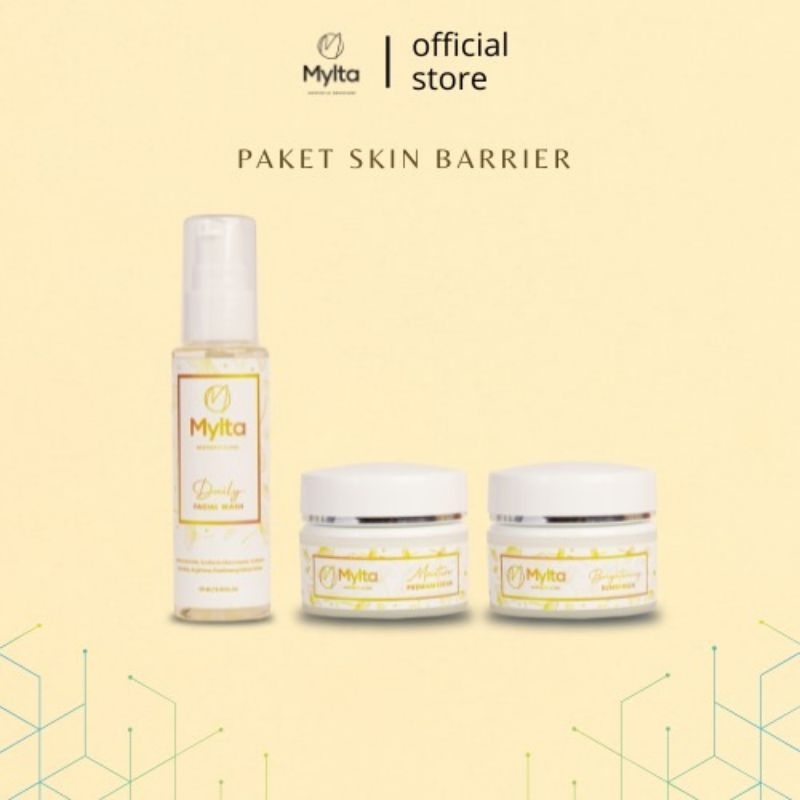 PAKET SKIN BARRIER TANPA SERUM [FREE POUCH] - MYLTA AESTHETIC SKINCARE