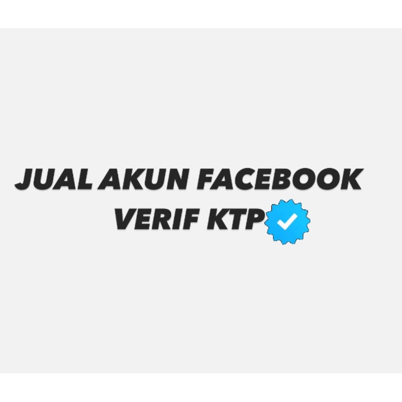 AKUN FACEBOOK 2FA + SUDAH VERIF KTP