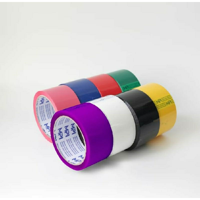 LAKBAN OPP TAPE WARNA WARNI 48 MM MASTER PACK INDONESIA