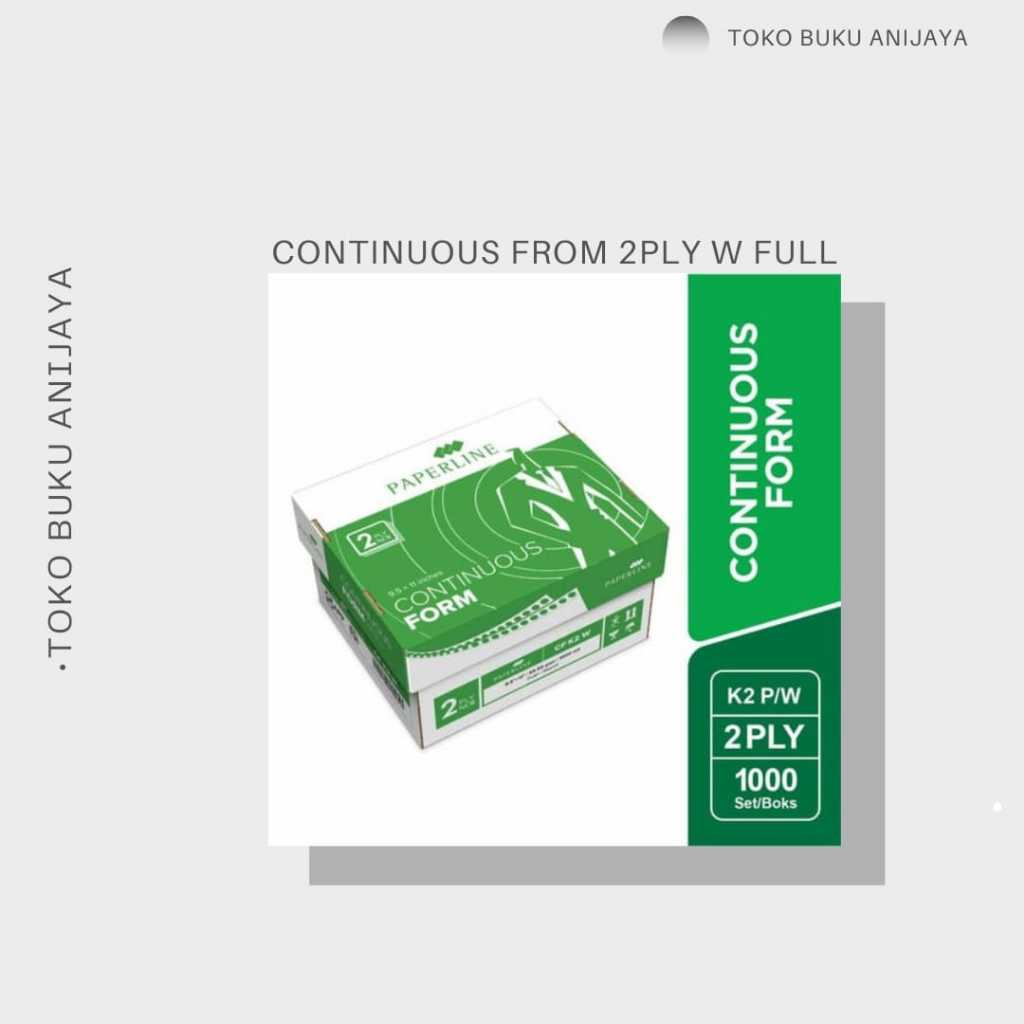 

CONTINUOUS FROM 2PLY MEREK PAPERLINE W FULL 1DUS ISI 1000 SHEET