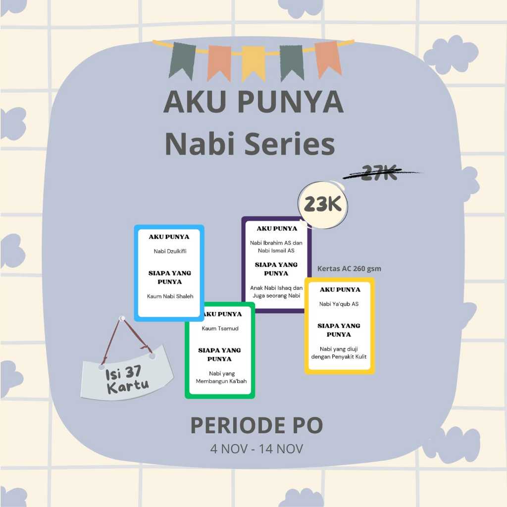 

AKU PUNYA CARD / Game Kartu / Nabi Series / Malaikat Series