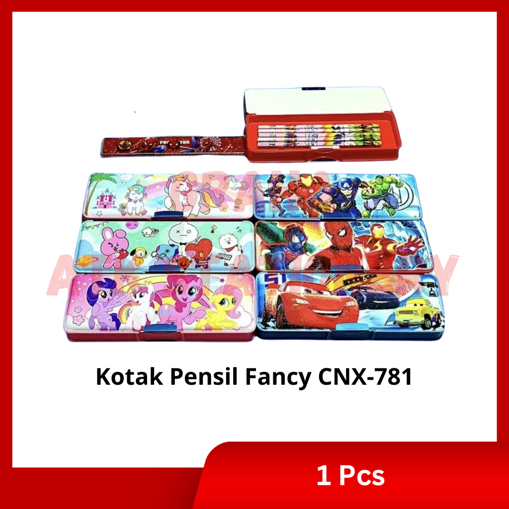 

Kotak Pensil CNX-781 Fancy / Tempat Pensil / Pencil Case CNX-781 Motif Hero Lucu Avengers BT21
