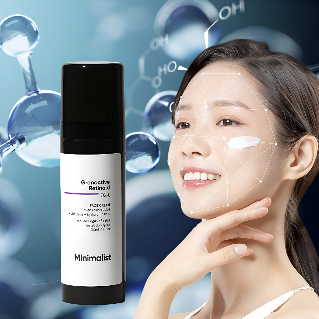 Minimalist 2% Granactive Retinoid Moisturizer 30ml/Pelembab Wajah Retinoid/Krim Malam Anti Aging/Min