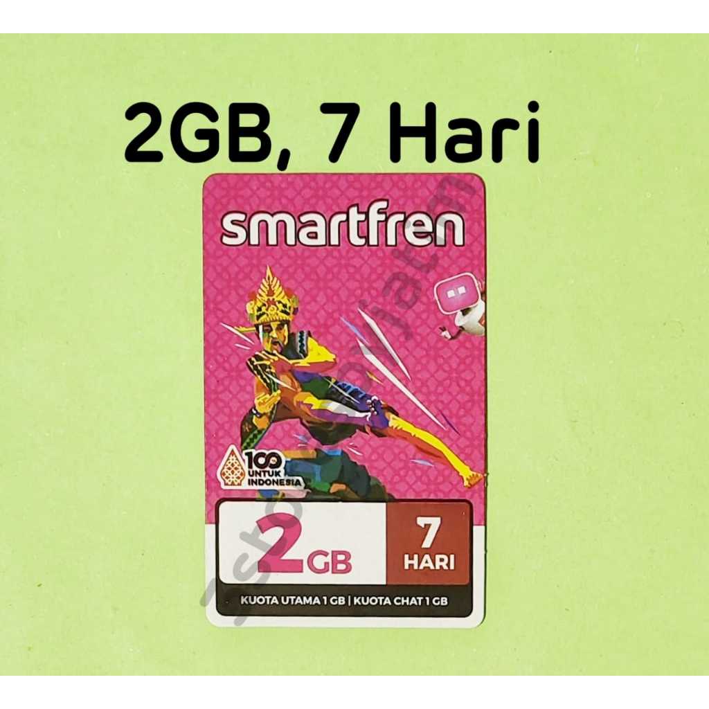 Voucher Kuota Data Smartfren 2GB, 7 Hari