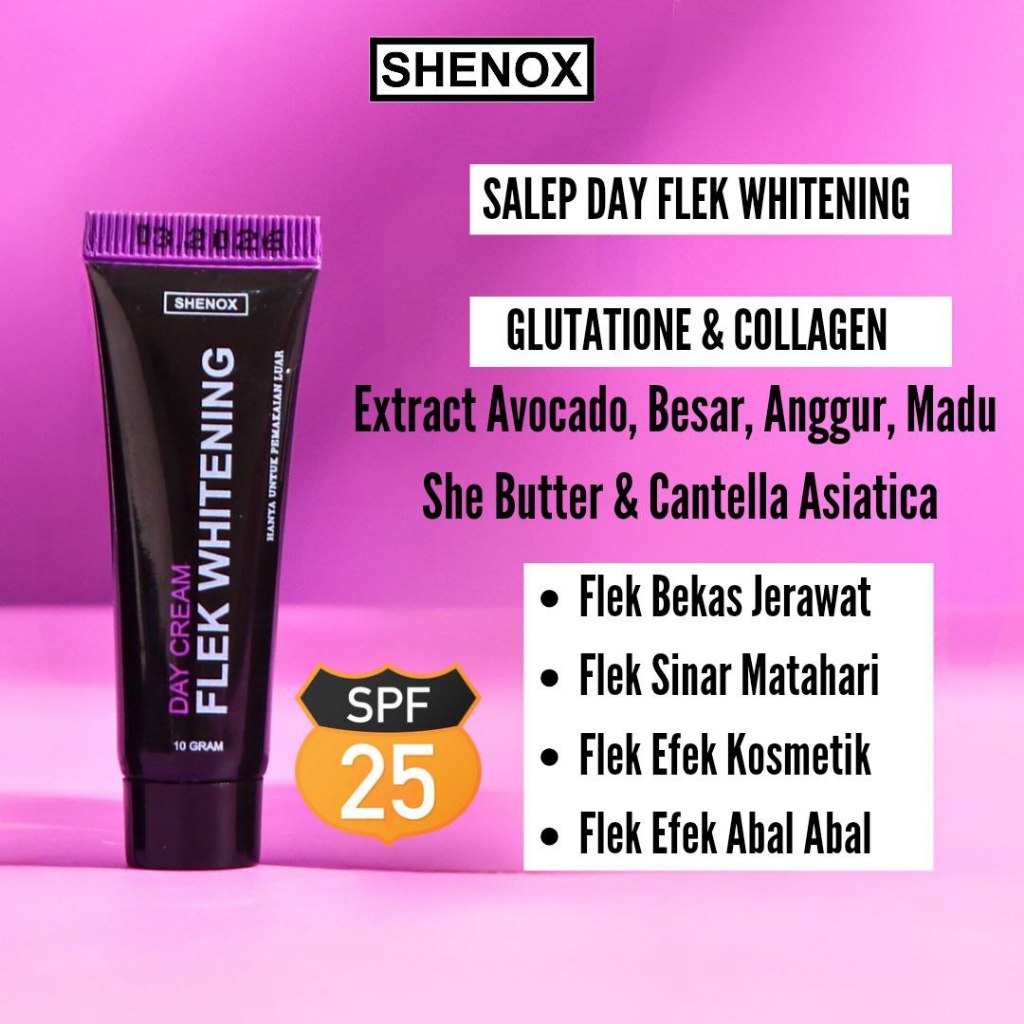 Shenox Skincare Salep Flek Day Whitening Resmi BPOM | Salep Pagi Flek Hitam