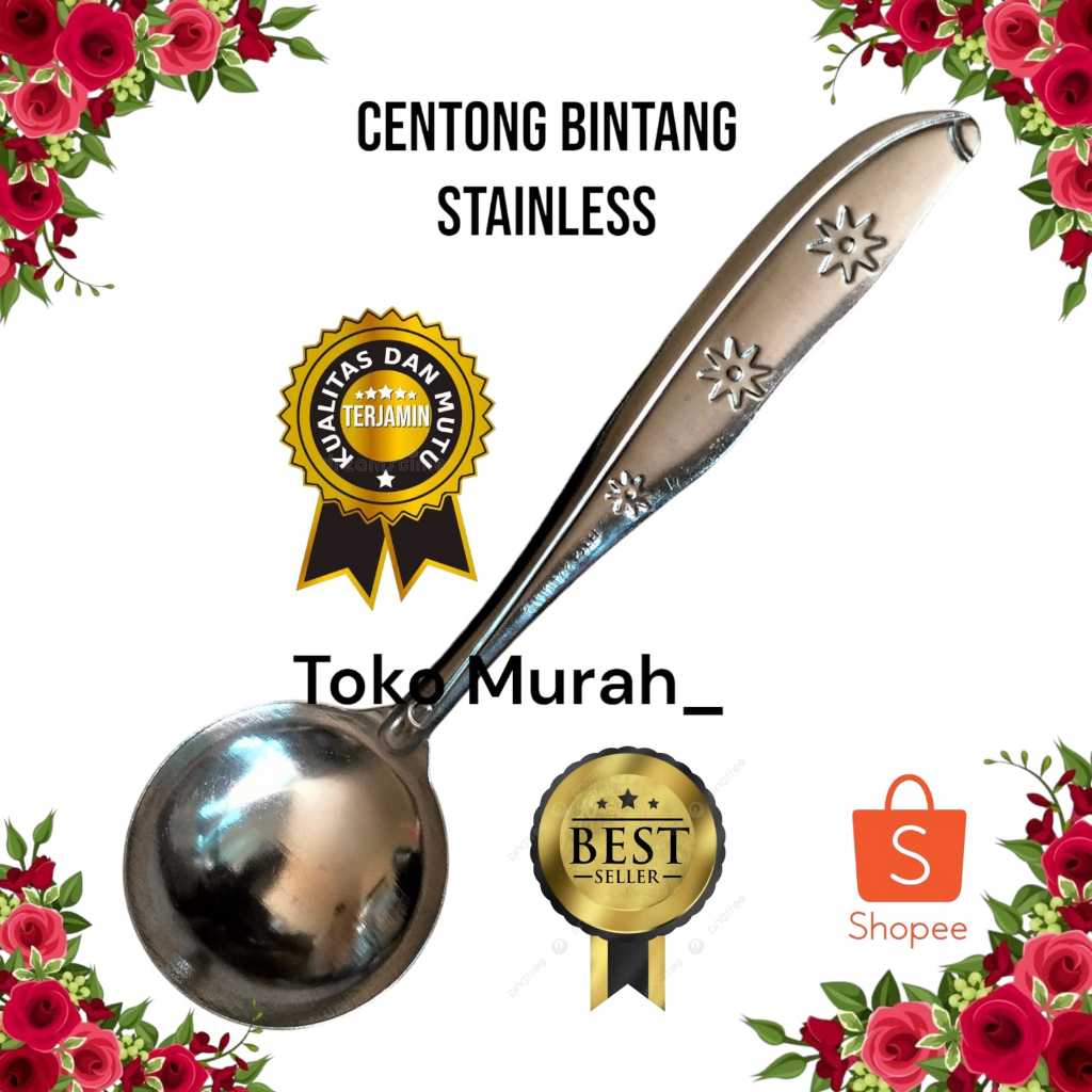 Sendok Soup / Sendok Sayur / Centong / Irus Super Doll Stainless Steel Tebal