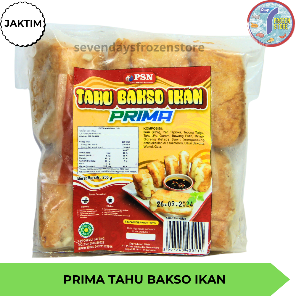 

Prima Tahu Bakso Ikan 250 gr