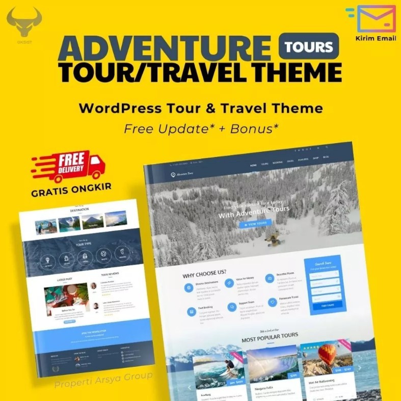 GPL - Adventure Tours - WordPress Tour/Travel Theme