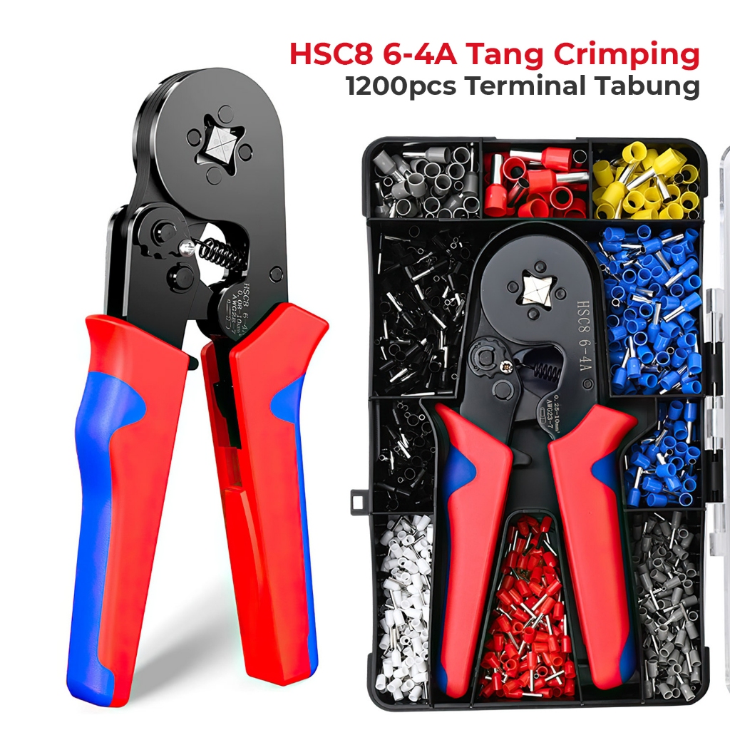 Allefix Skun Ferrules Tang Crimp Skun 0,5 -10Mm Crimping Pliers Kabel Listrik-Hsc8