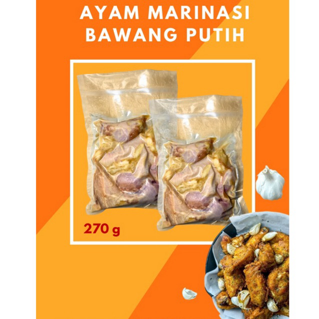 

AYAM MARINASI BAWANG PUTIH 270 gram