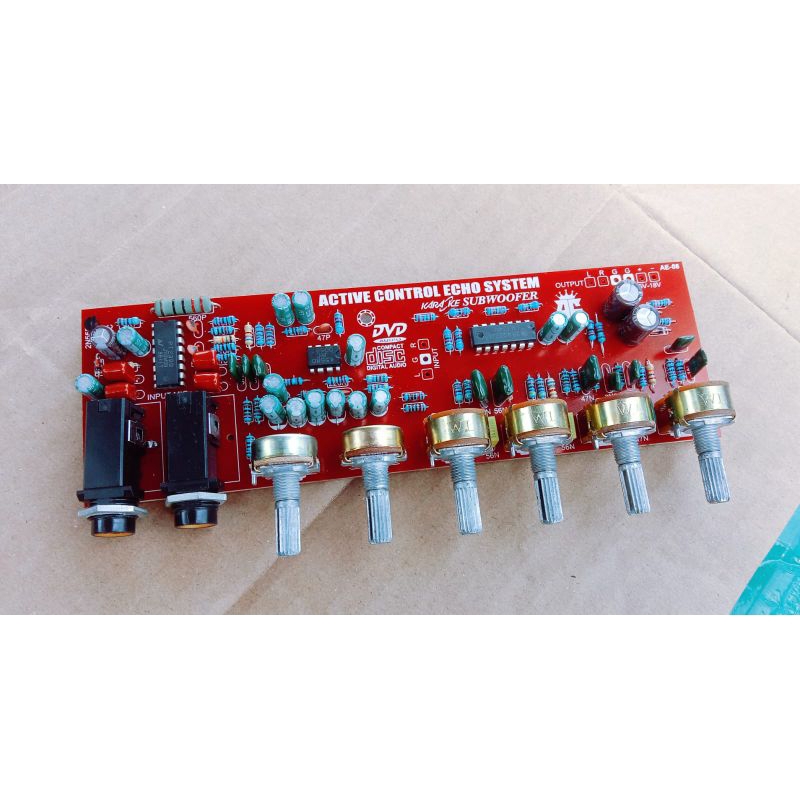 tone control karaoke stereo plus subwoofer + echo riverb