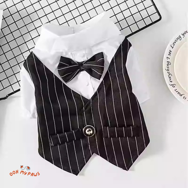 baju tuxedo jas anabul anjing / kucing ukuran besar