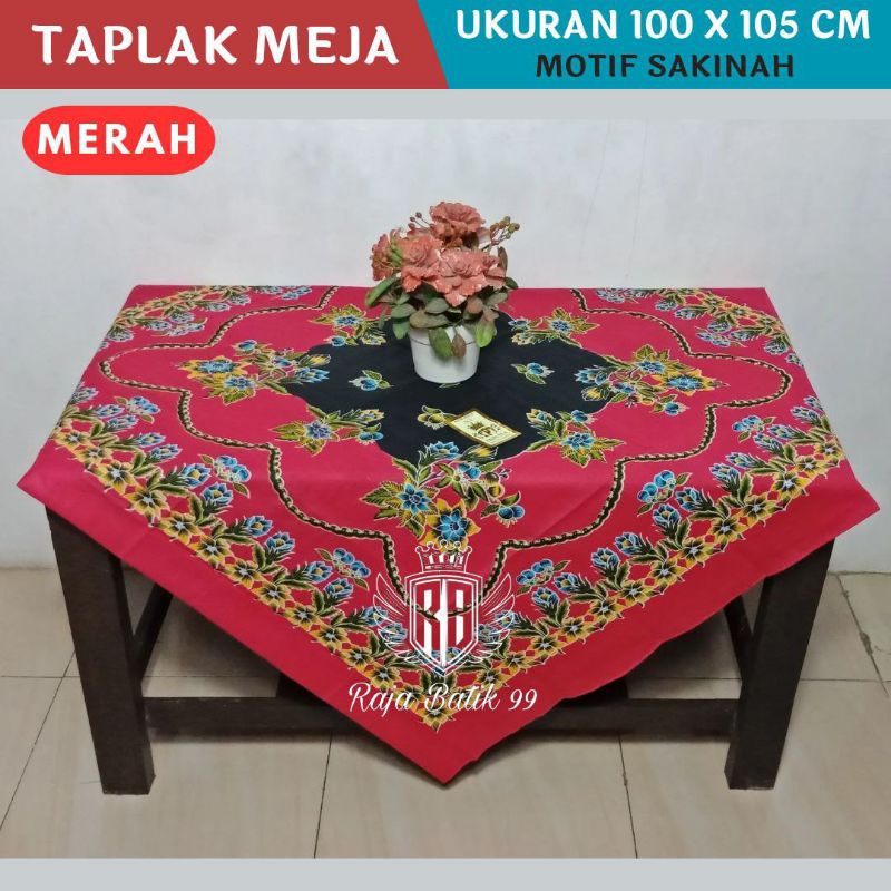 Termurah Taplak Meja Tamu Guru Sekolah Aesthetic Bahan Kain Batik Halus Segiempat Terbaru 2025