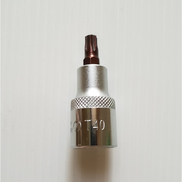 LIPPRO Mata Sok L Bintang T40 Mata Kunci L Bintang T40 1/2” Star Bit Socket Starbit Mata Kunci Shock