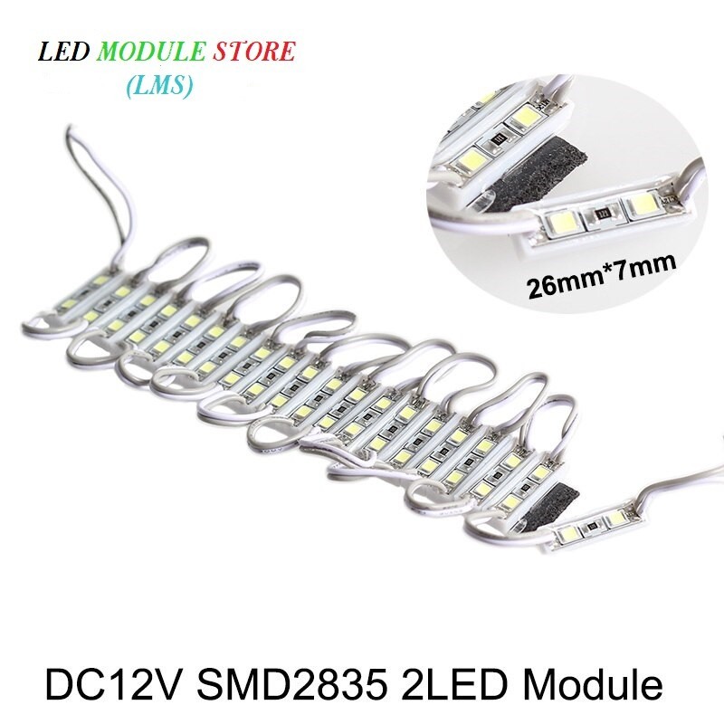 Module LED Mini Kecil 12V 2 Mata Putih Kuning