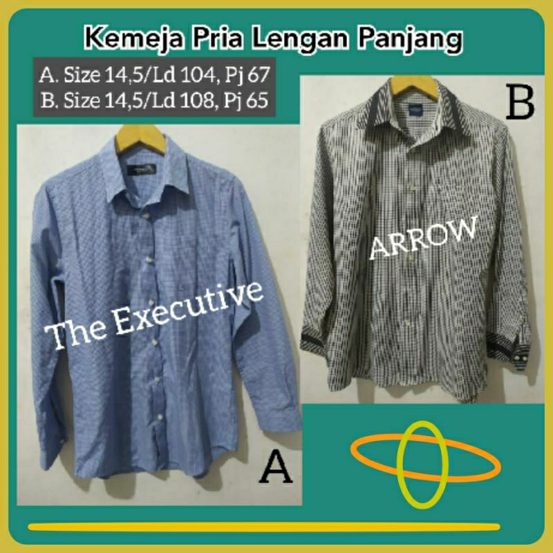 Kemeja Pria Lengan Panjang The Executive, ARROW