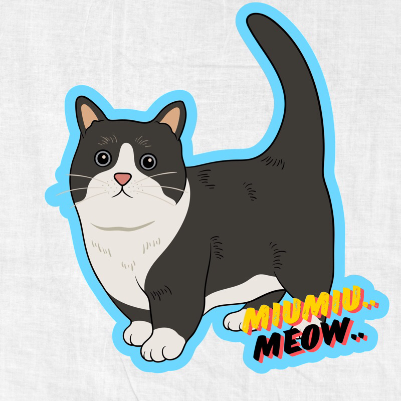 

sticker kucing meow 6