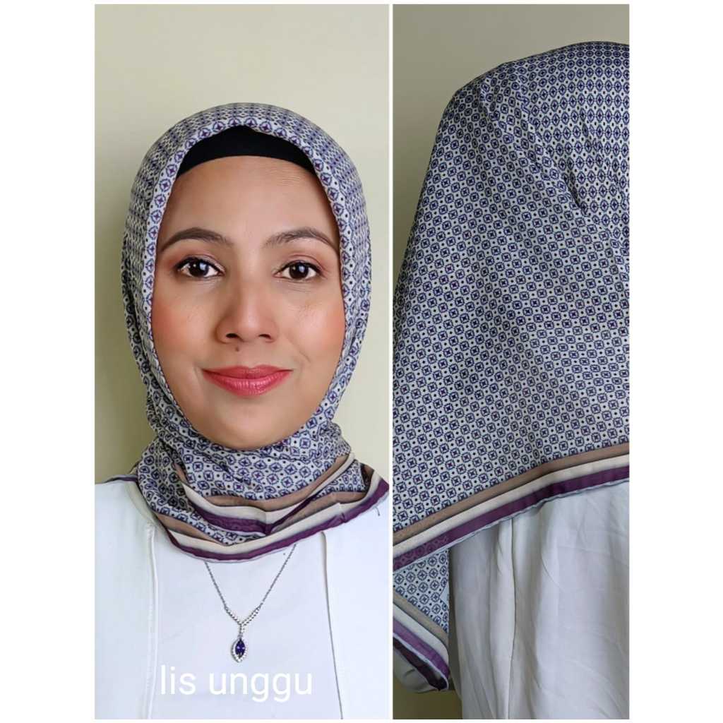 Kerudung hijab jilbab segi empat Picasso 100×100
