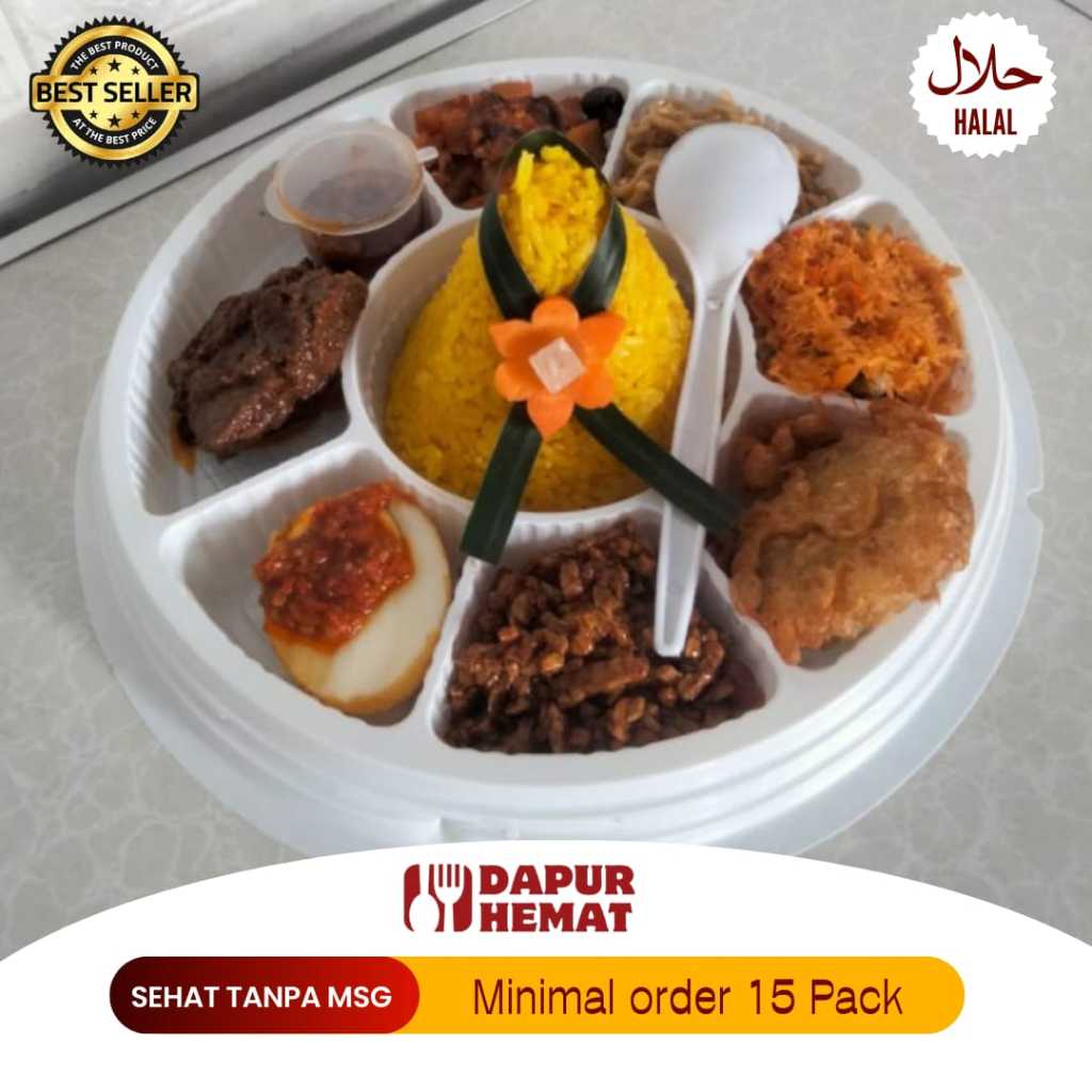 

Dapur Hemat - Tumpeng Mini Paket Lengkap Mewah/Halal/Cocok Untuk Acara Syukuran Favorit Hidangan