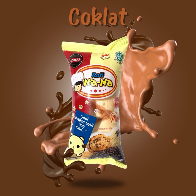 

Roti Nana Krim Rasa Coklat - NC (BUNDLING 5 PCS) Roti Kemasan Aman Dikonsumsi