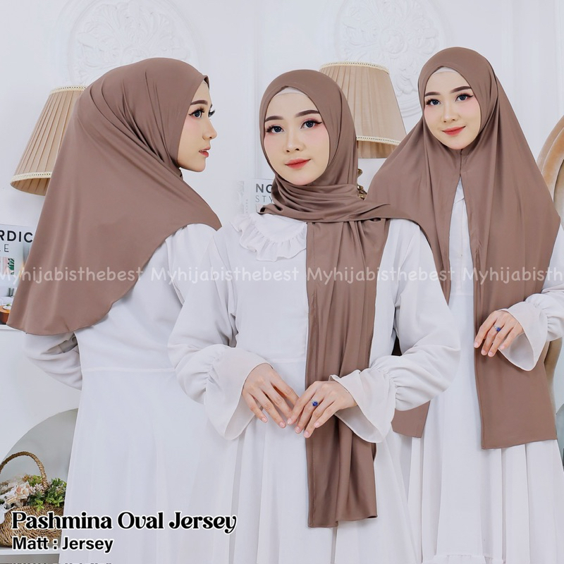Pashmina Oval Jersi/Jersey,Pasmina instan oval