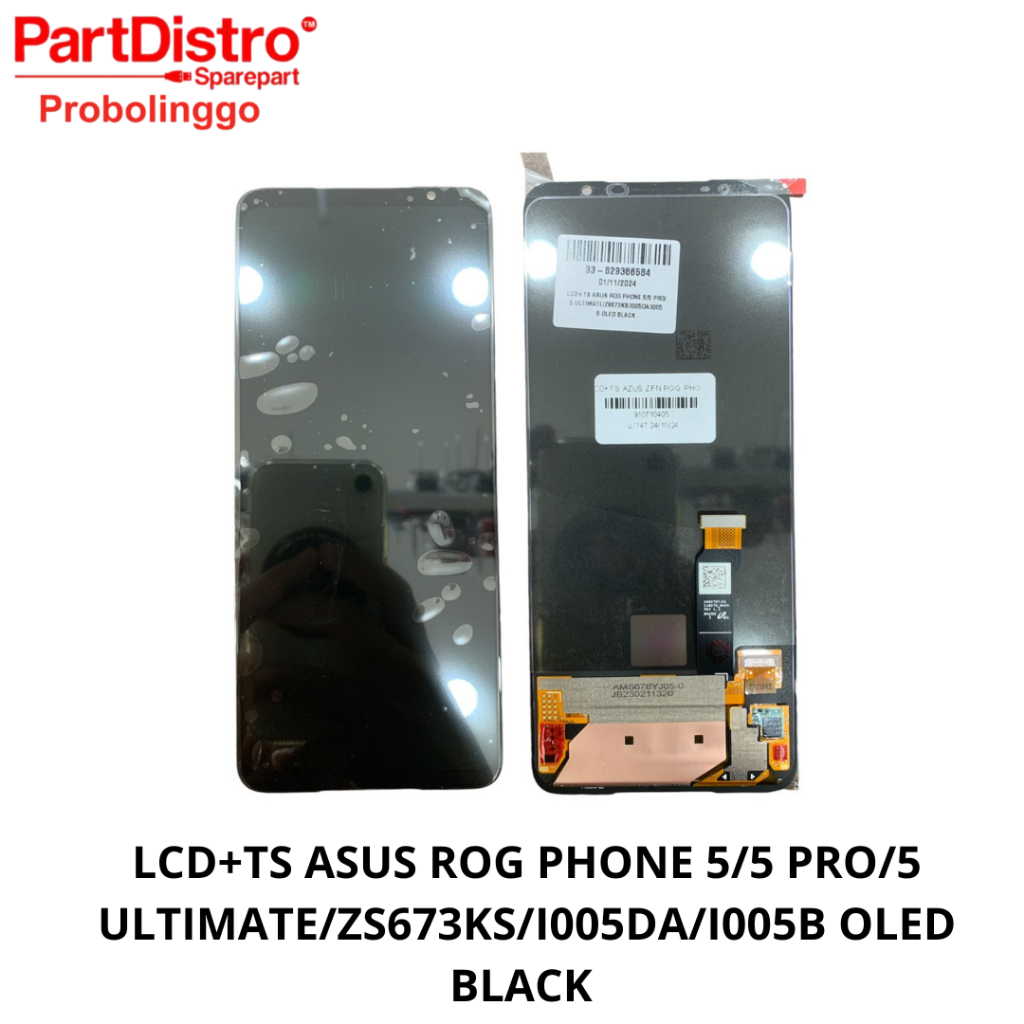 LCD TS FULLSET ASUS ROG PHONE 5/5 PRO/5 ULTIMATE/ZS673KS/I005DA/I005B OLED BLACK