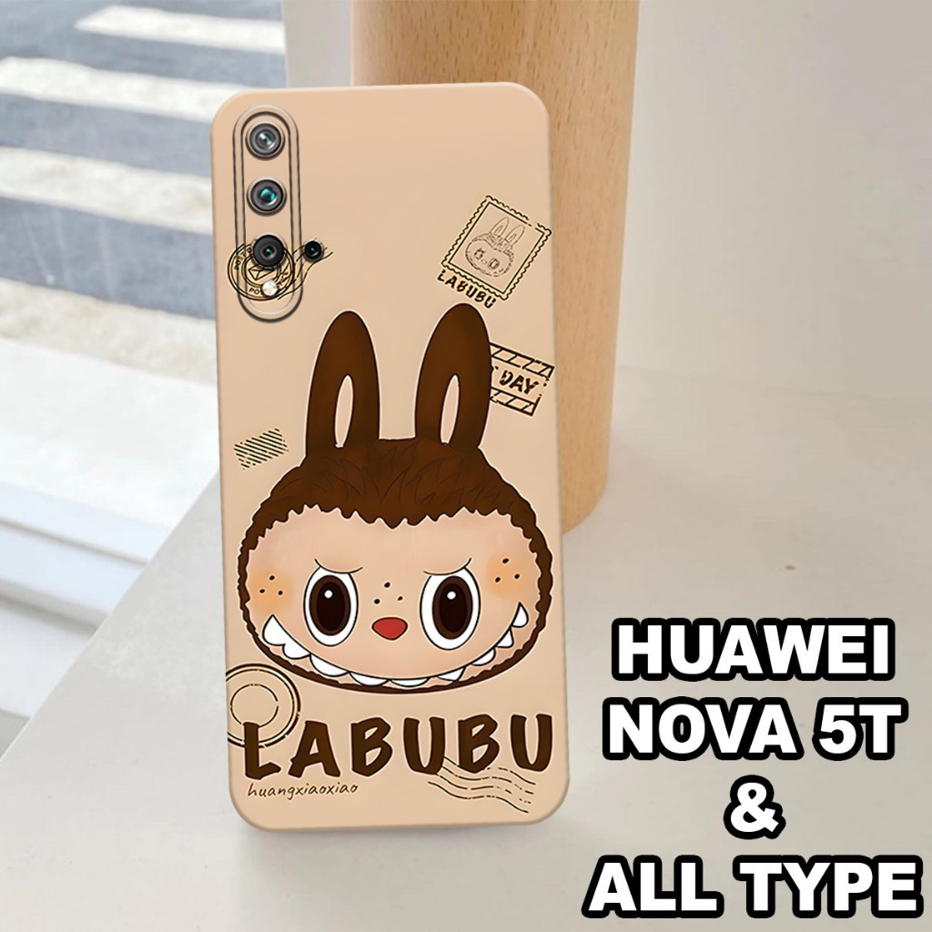 G57 - Silikon HUAWEI NOVA 5T - Softcase pro camera HUAWEI NOVA 5T - Motif CEWEK - Bahan  Karet Lentu