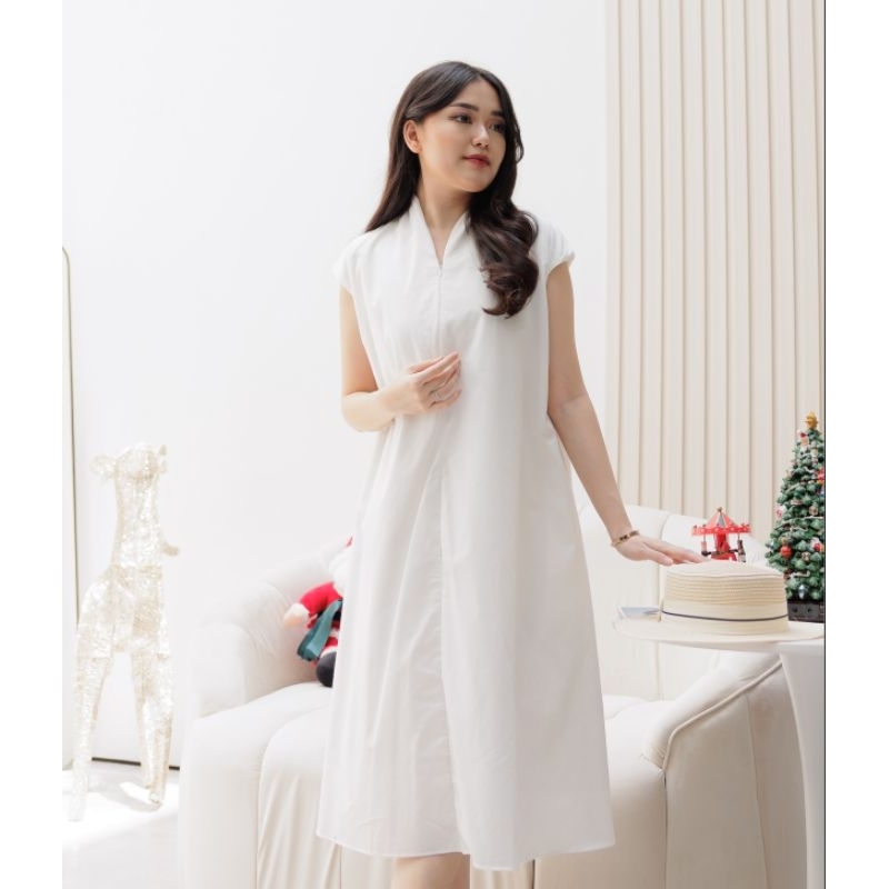 DRESS WANITA - CAROLYN ZIPPER FLARE DRESS