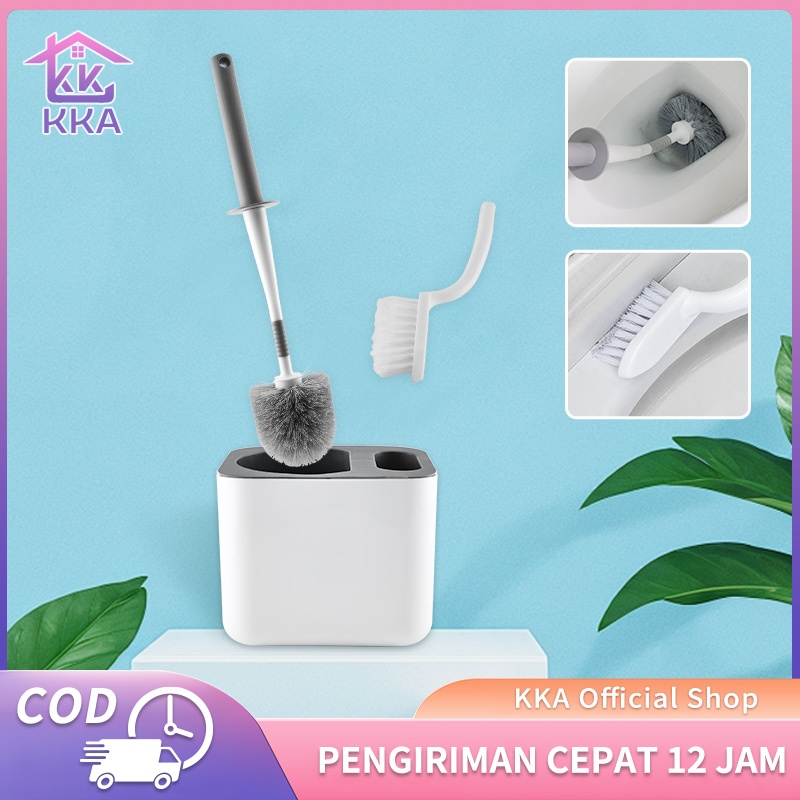 Sikat WC Sikat Kloset Duduk Jongkok 2IN1 Sikat Pembersih Toilet Toilet Brush  Sikat WC