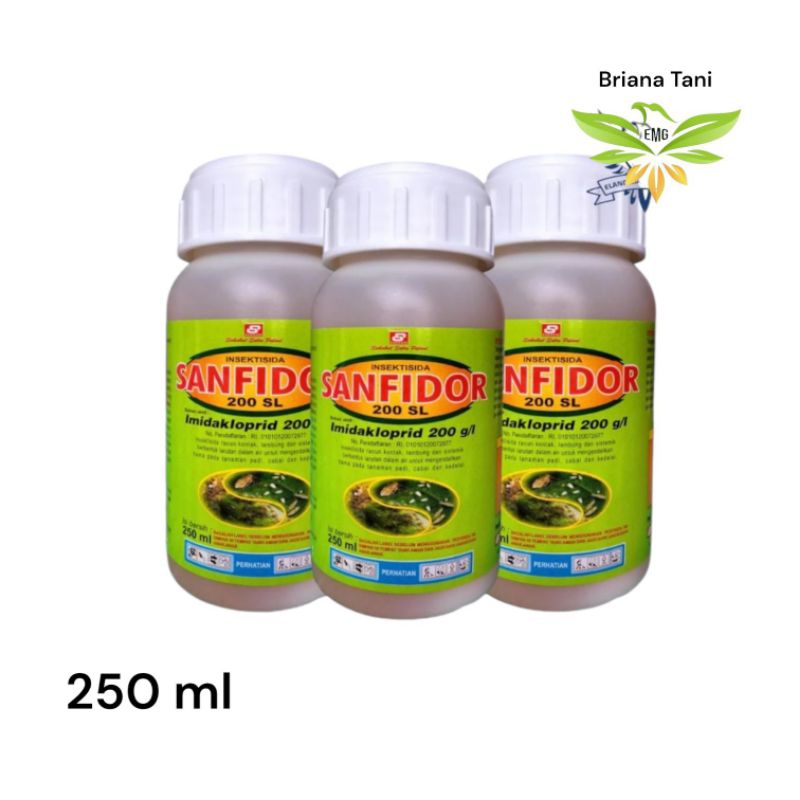￼SANFIDOR 200SL 250ml Insektisida Imidakloprid 200 g/l Pembasmi Hama Pada Tanaman Santani Agro Perka