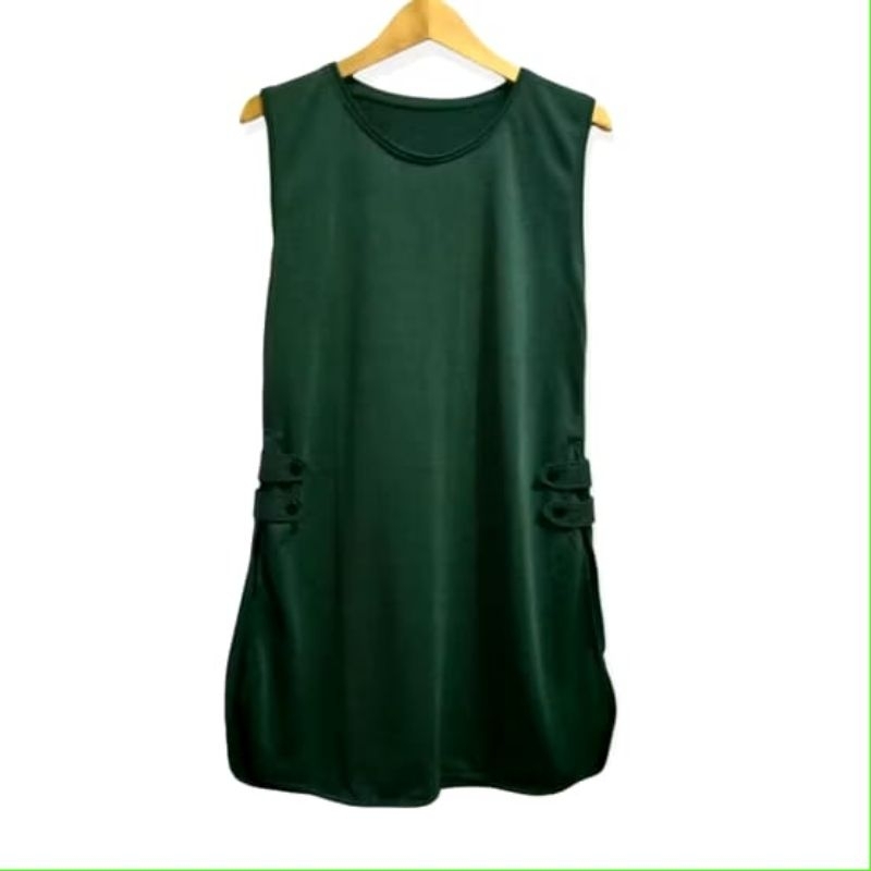 TUNIK DRESS WANITA PANJANG ROMPI PANJANG TANPA LENGAN ATASAN WANITA OUTER CARDIGAN LONG VEST 5 /5 1 