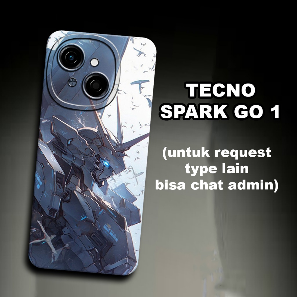 CC36/ Softcase karet lentur untuk TECNO SPARK GO 1/Motif gundam/case TECNO SPARK GO 1 /kesing TECNO 