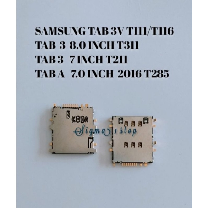 SAMSUNG TAB 3 T111 CONNECTOR SIM KONEKTOR SIM TAB V T116 T211 T285 T311 CONNECTOR MEMORI CARD MMC