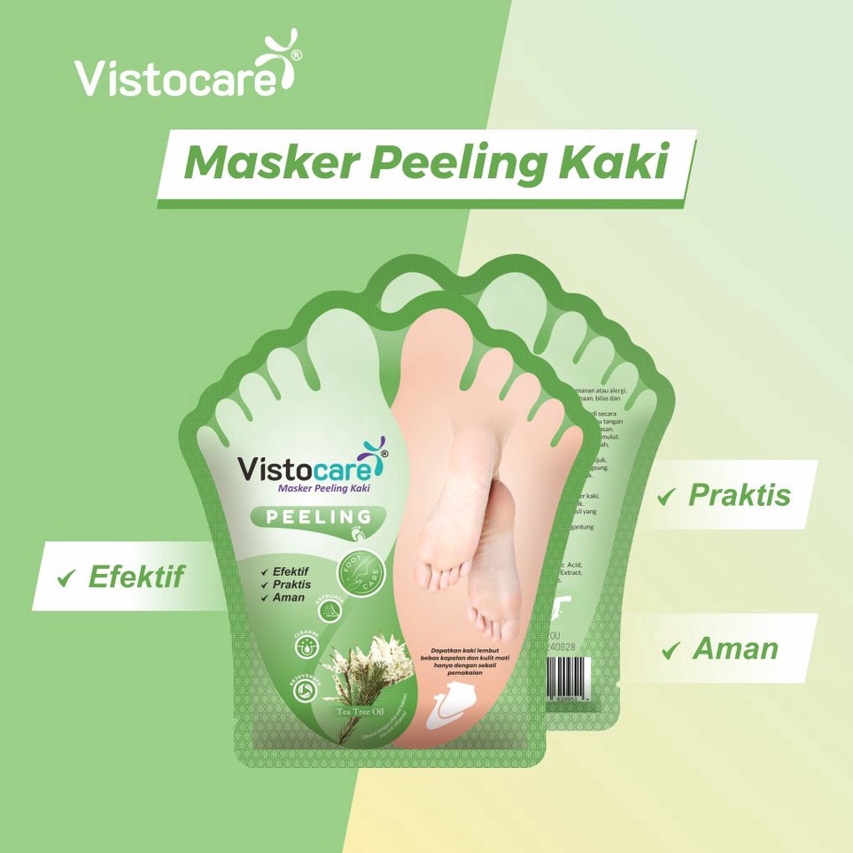 KODE C5D5 Masker Peeling Kaki Vistocare Pedicure