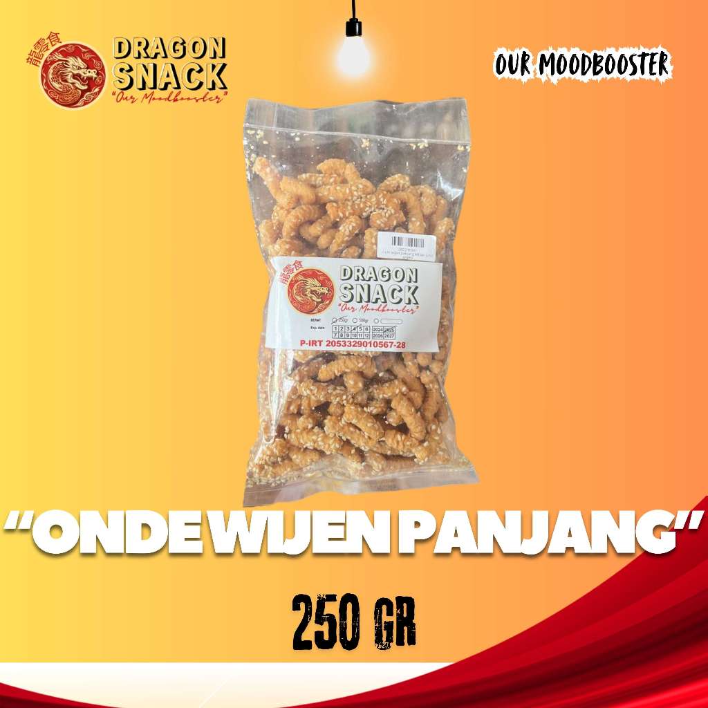 

ONDE WIJEN PANJANG 250GR (DRAGON SNACK)