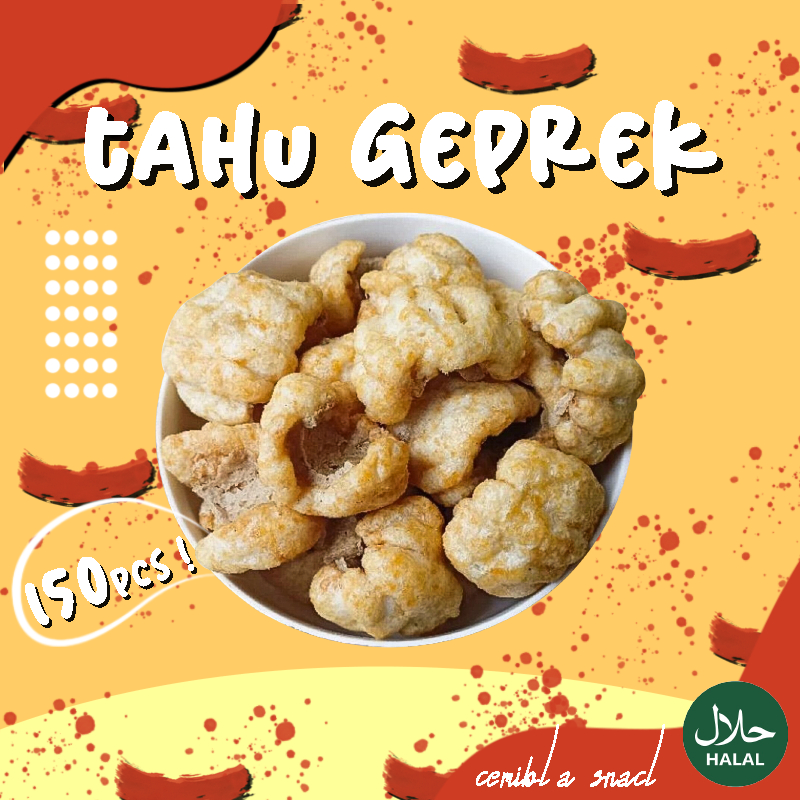 

Tahu Gepeng - Tahu Geprek isi 150 Pcs - Cuanki Geprek - Toping Seblak - Baso Aci - Mie Instan