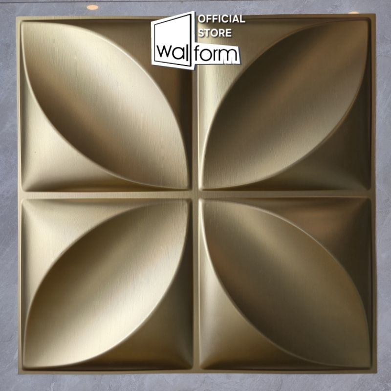 WALLFORM - D006 Gold 3D WALLPANEL Wall Panel PVC Wallpaper