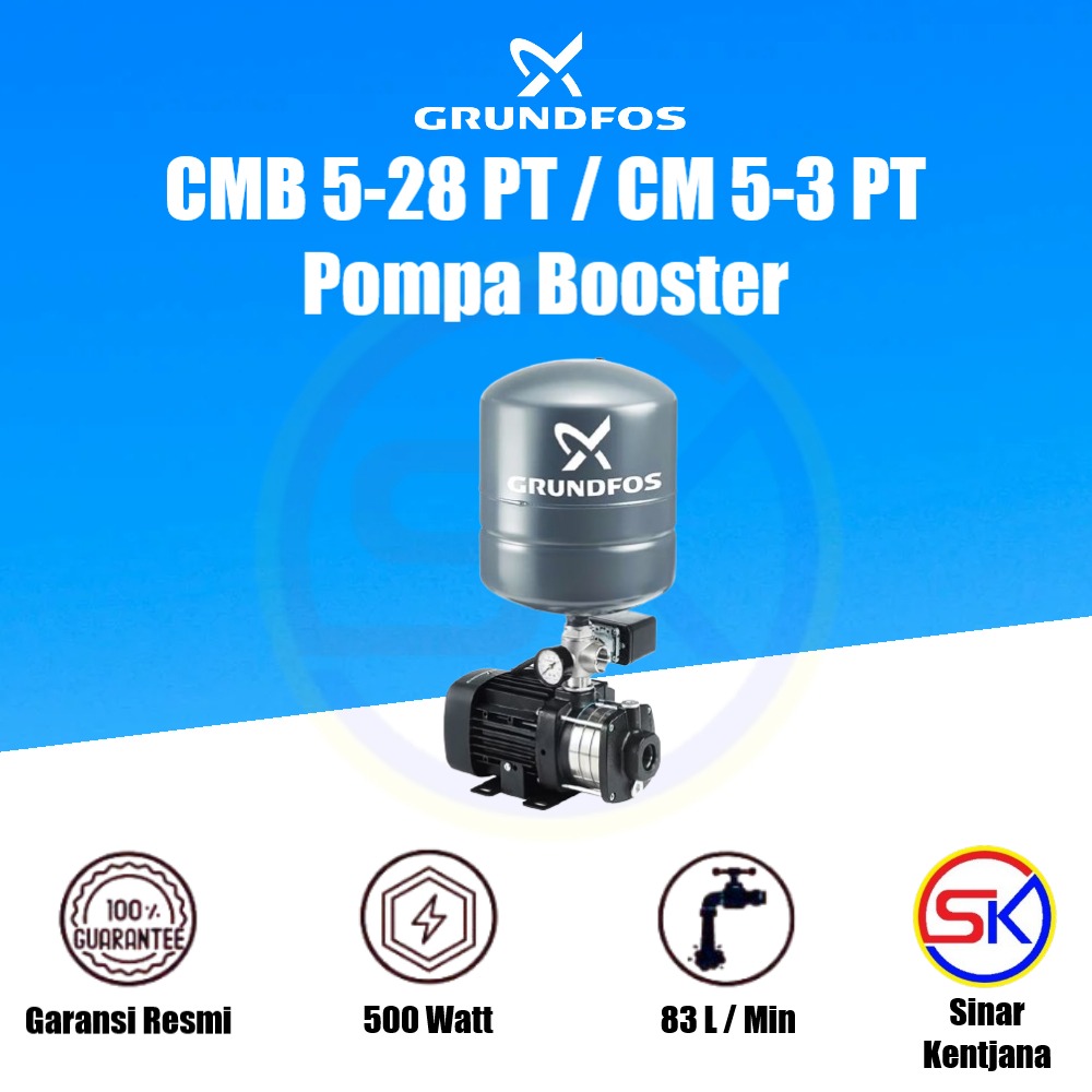 Pompa Booster Grundfos CMB 5-28 PT / CM 5-3 PT