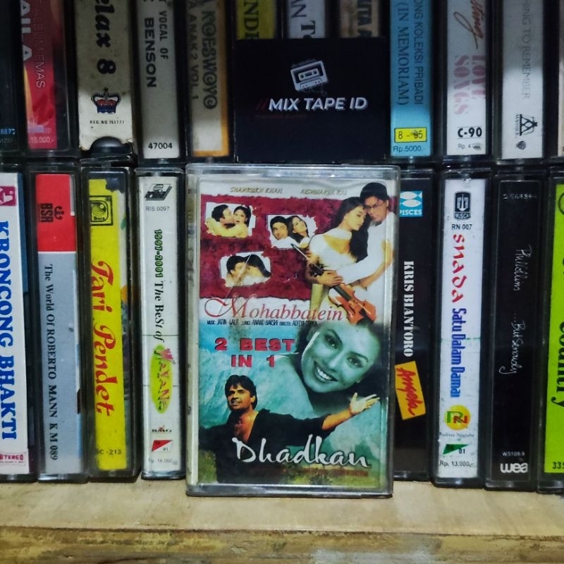 Kaset Pita - India - 2 Best In 1 - Mohabbatein - Dhadkan - Radio Tape - Kaset - Radio - Pemutar Kase