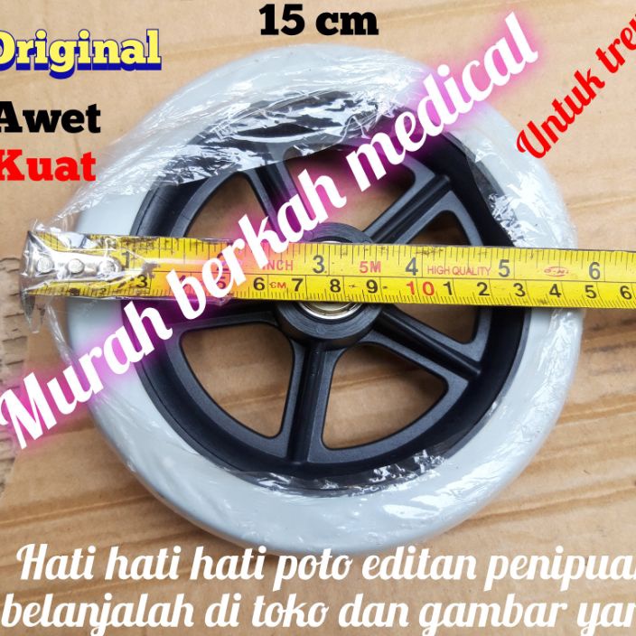 KI3 roda depan kursi roda trevel diameter roda 15 cm original termurah