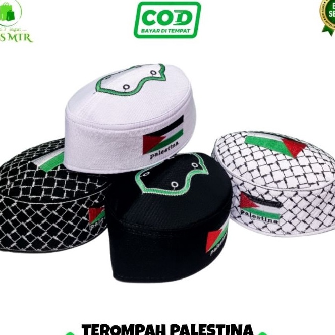 KF7 Peci PALESTINA ANAK DAN DEWASA  Peci Palestina Motif Terompah Anak Dan Dewasa  Peci Palestina Pu