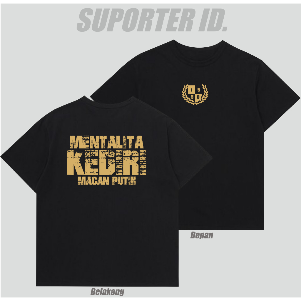 Kaos Suporter Kediri Mentalita Macan Putih