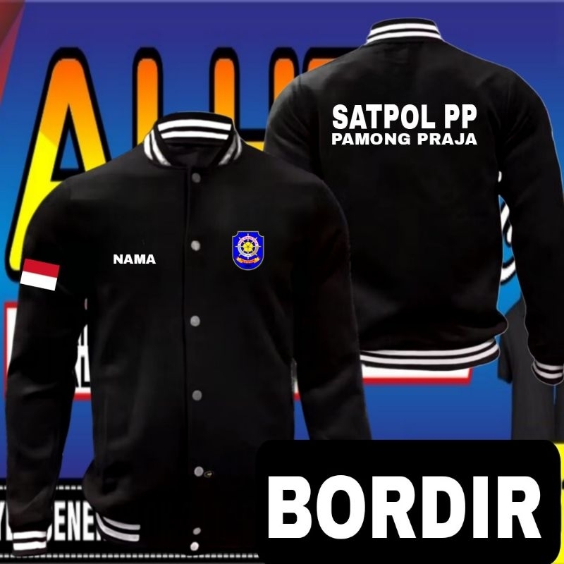 jaket bordir SatPol PP Jaket satpol PP Jaket pamong praja jaket kerja satpol PP Jaket seragam satpol