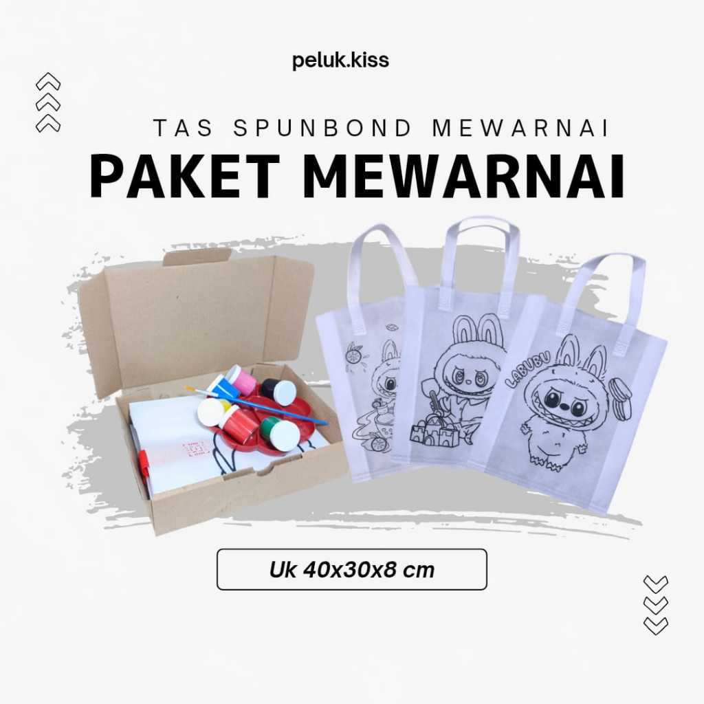 

Paket Mewarnai Tas Spunbond Uk 40x30x8 Edukasi Melukis Anak