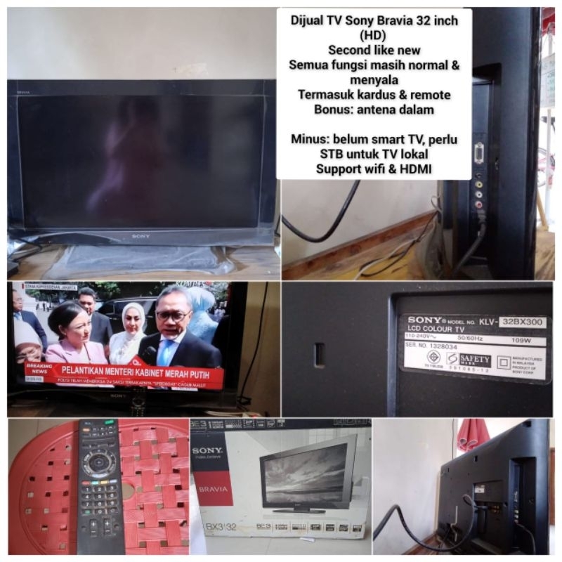 tv lcd sony bravia 32 inch