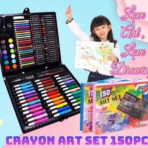 

Super Gembira Alat Tulis Set Crayon Colouring Set 15pcs Art Set 15pcs Pensil Warna Set Alat Lukis Anak Krayon Set