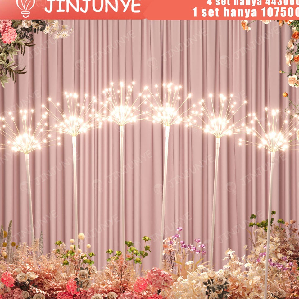 Top Arrival  Garansi  CODLED Firework Standing Lampu Dekorasi Pelaminan Lampu Kembang Api 4 Set lsi 
