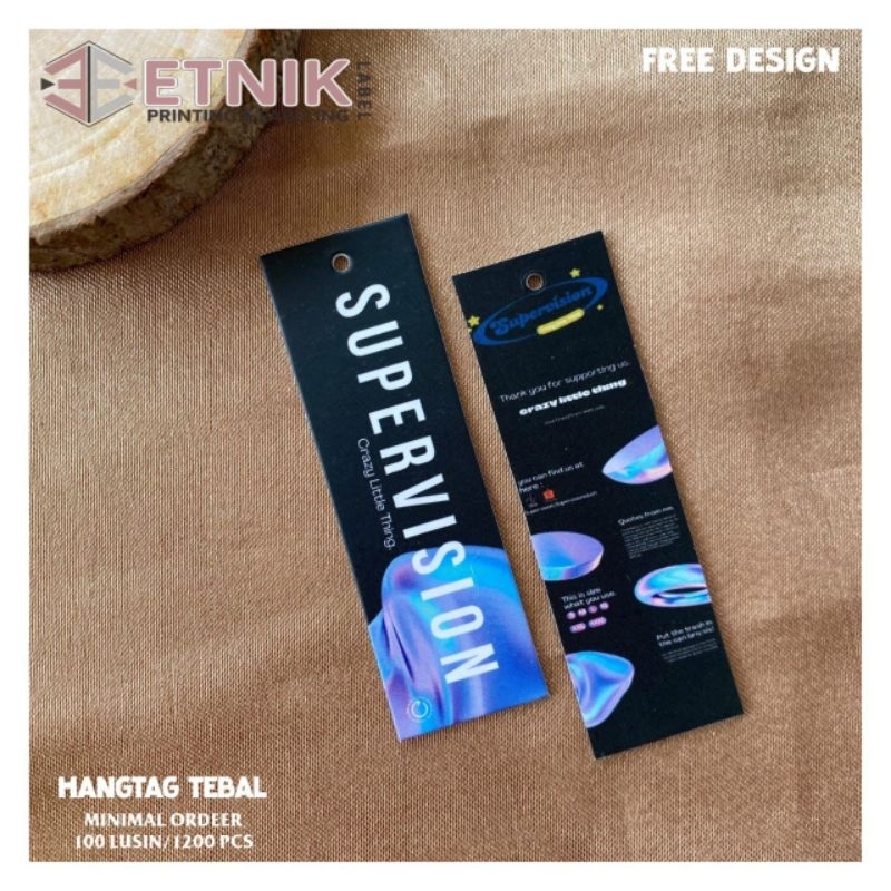 

hangtag tebal 700gsm/ hangtag baju/ hangtag pakaian/ hangtag elegan/ free desain